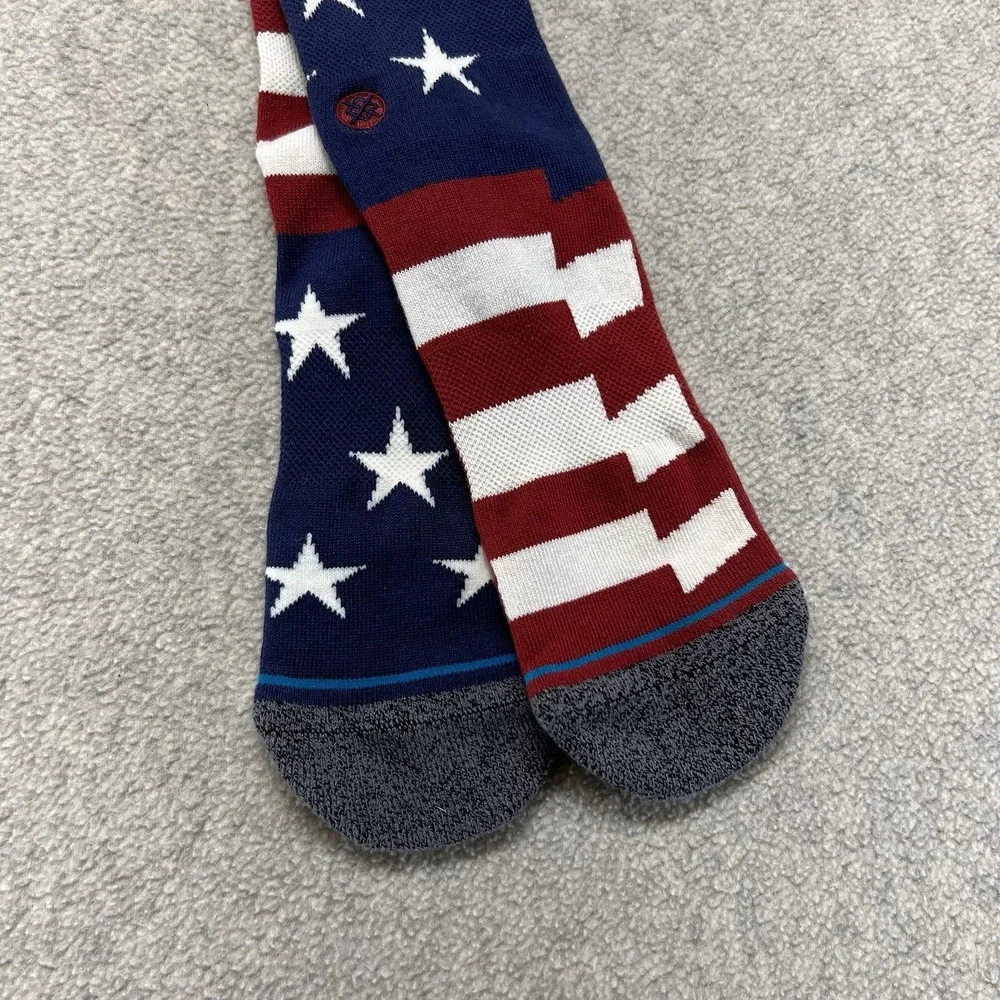 Stance Cleveland Indians‎ Brigade Crew Socks Size Large MLB USA Flag NWT